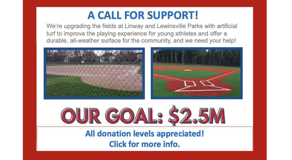 Tired of Rainouts?  HELP UPGRADE OUR FIELDS!